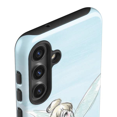 Disney Tinker Bell Sketch Art Galaxy S25 Plus Impact Case